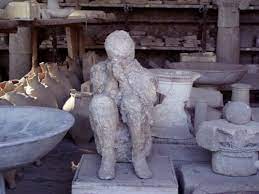 Afbeelding mens Pompei Voor Eeuwig Versteend